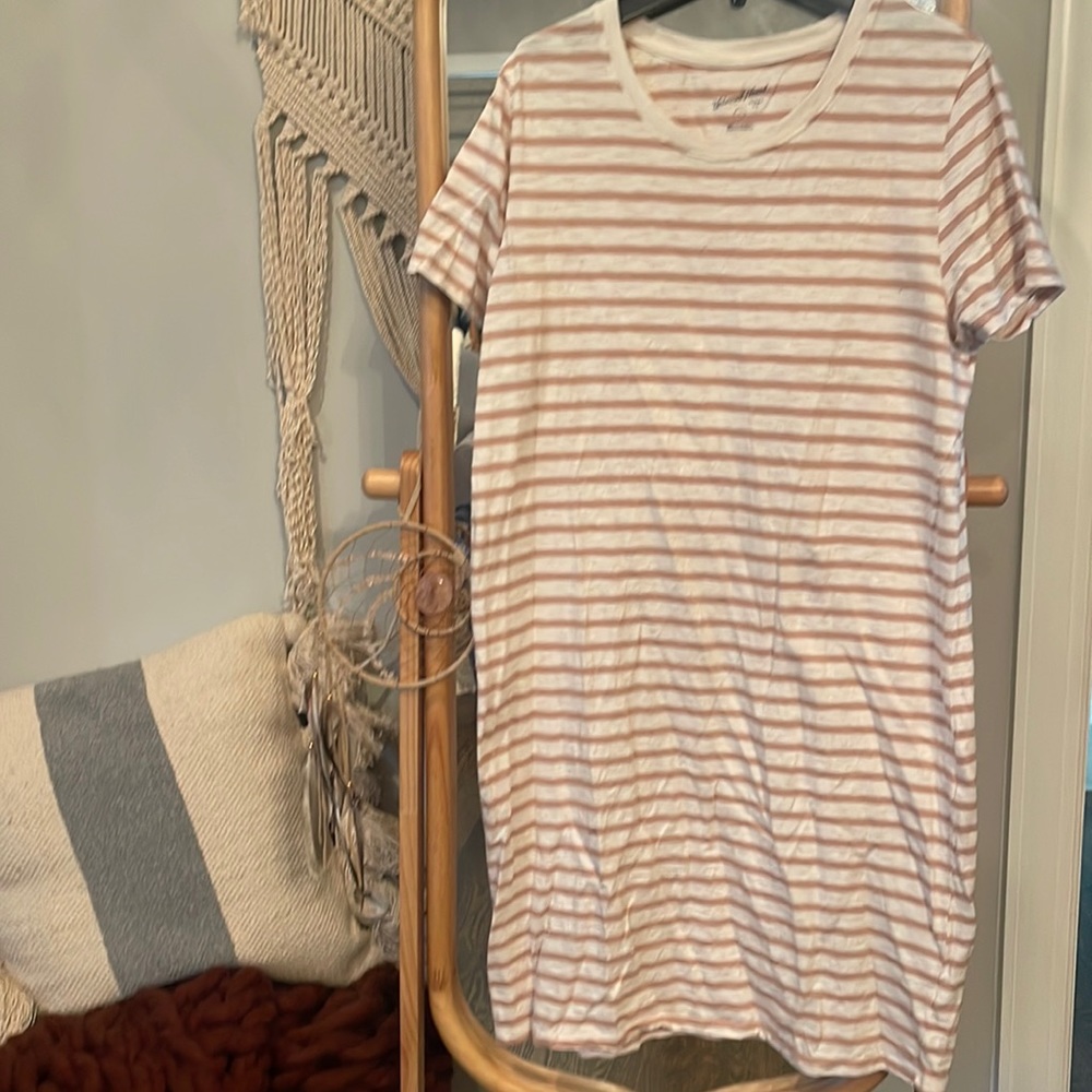 Shirt Sleeve T-Shirt Dress
